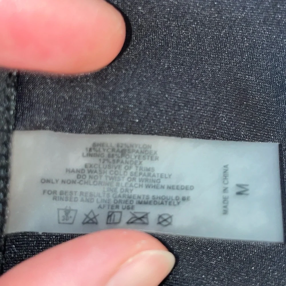 Multi-way Women’s One Piece Swimsuit High Waist Bikini with Tie Medium, Black - Picture 8 of 12